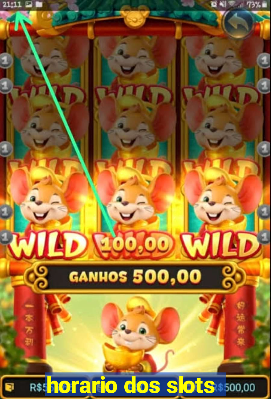 horario dos slots